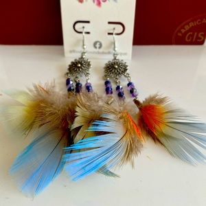 Feather earrings